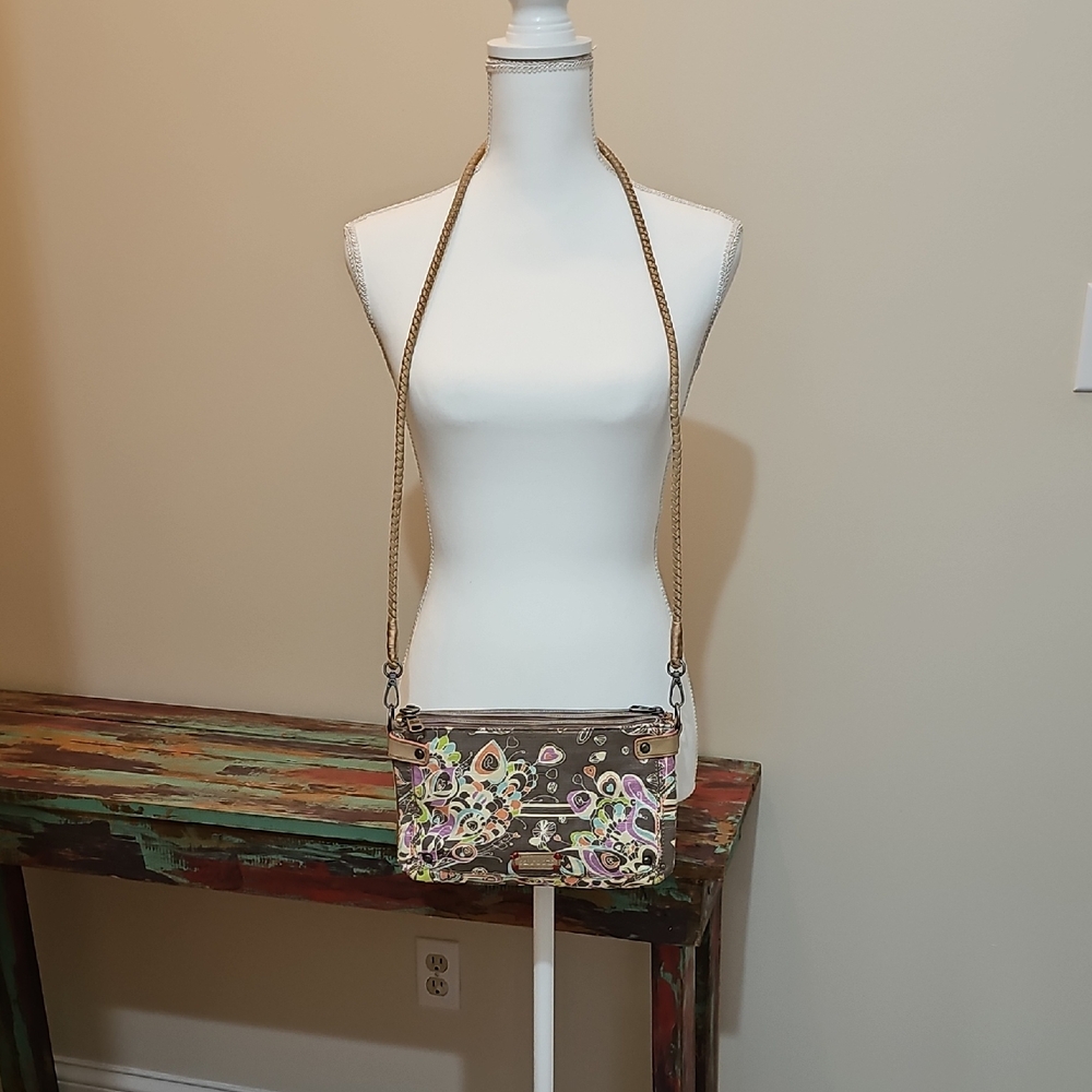 Sakroots Multicolor Floral Crossbody Bag